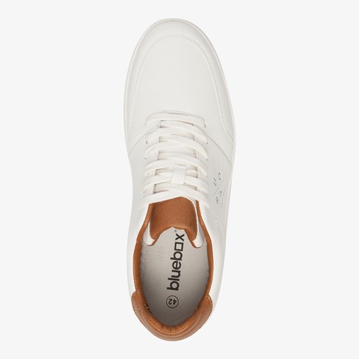 Heren sneakers wit bruin