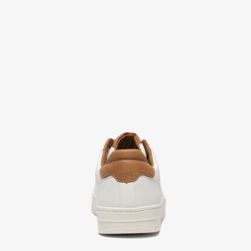 Heren sneakers wit bruin