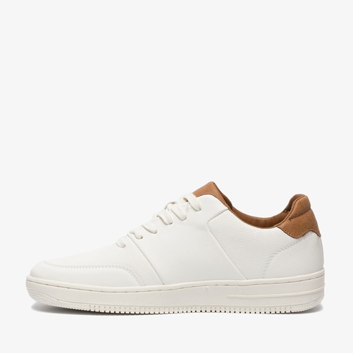 Heren sneakers wit bruin