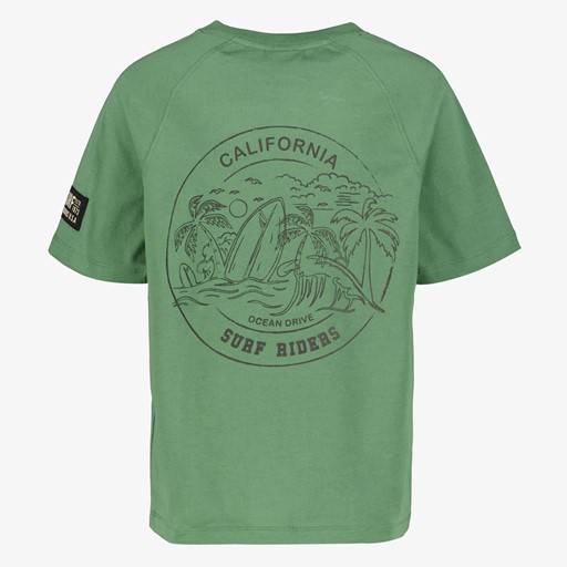 Jongens T-shirt met backprint groen