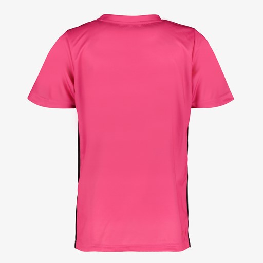 Dry kinder voetbal T-shirt roze zwart
