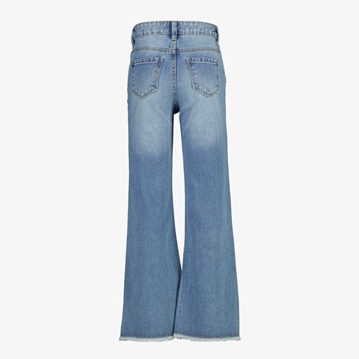 Loose fit meisjes jeans wijde pijpen blauw