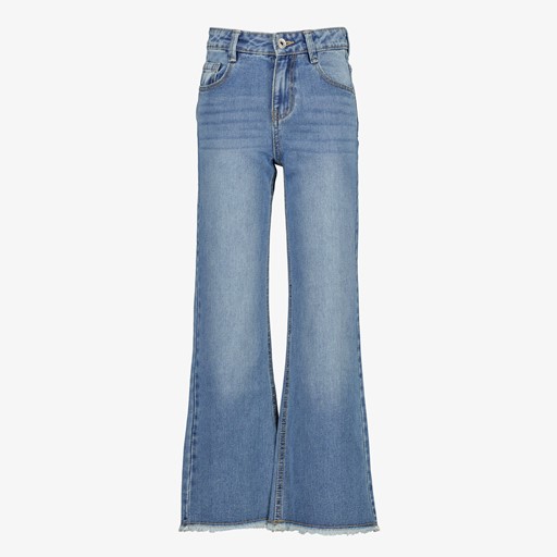 Loose fit meisjes jeans wijde pijpen blauw