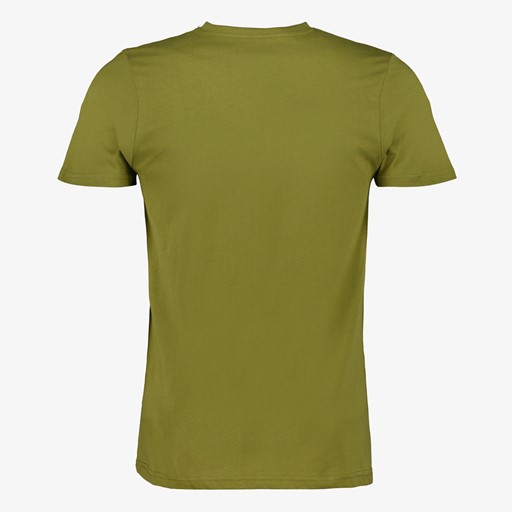 Heren T-shirt groen V-hals