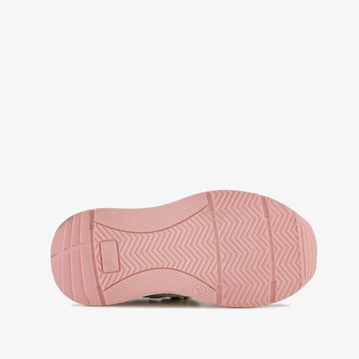 Leren meisjes sneakers beige goud