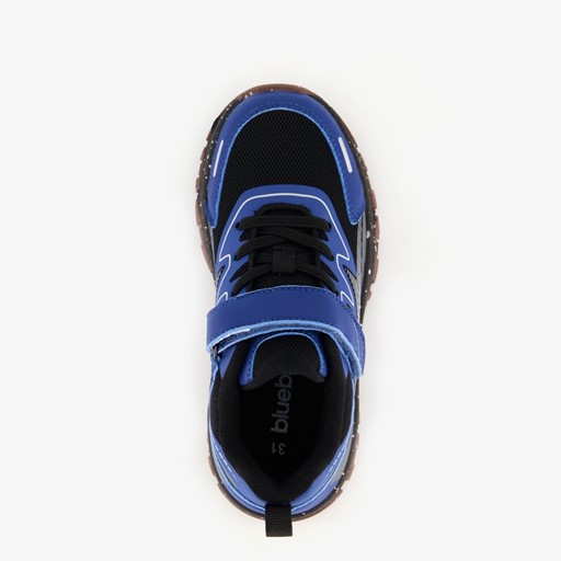 Jongens sneakers blauw zwart