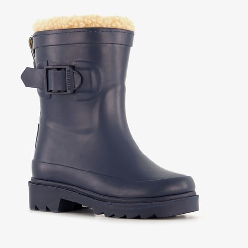 Gevoerde kinder regenlaarzen blauw