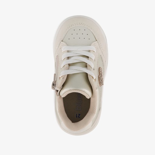 Meisjes sneakers met glitter hartje