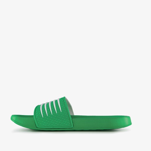 Heren badslippers groen wit