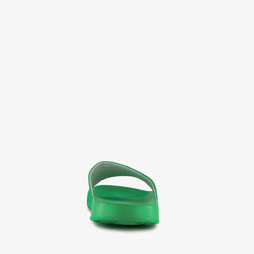 Heren badslippers groen wit