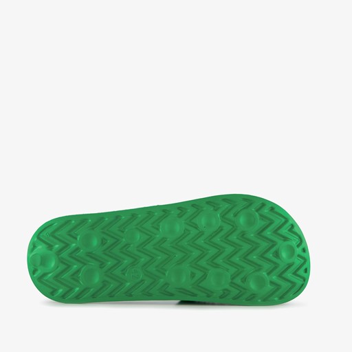 Heren badslippers groen wit