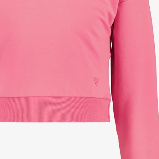 Cropped meisjes hoodie roze