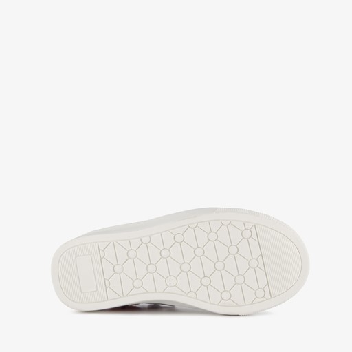 Leren meisjes sneakers met hartjes