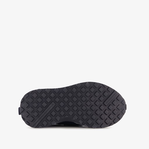 Leren jongens sneakers blauw oranje