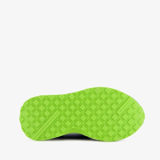 Leren jongens sneakers blauw groen