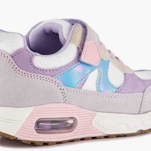 Meisjes sneakers met airzool pastel paars