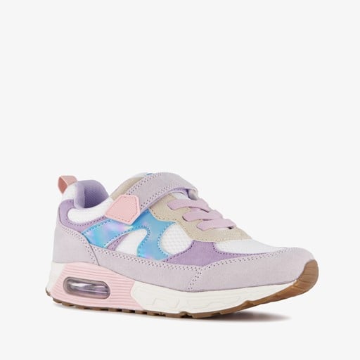 Meisjes sneakers met airzool pastel paars