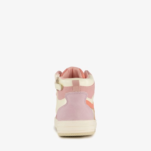 Hoge meisjes sneakers pastelroze