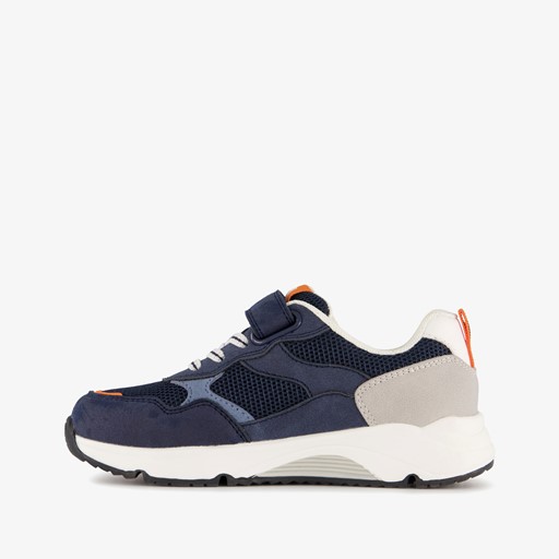 Jongens sneakers blauw oranje
