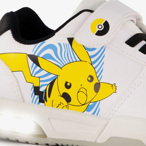 Pokémon kinder sneakers wit met lichtjes