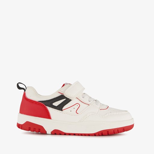 Jongens sneakers wit rood