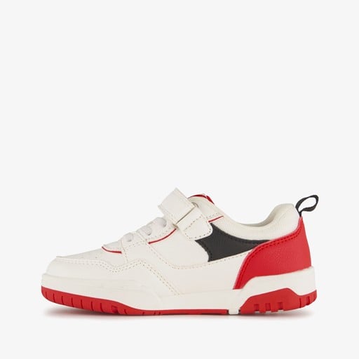 Jongens sneakers wit rood