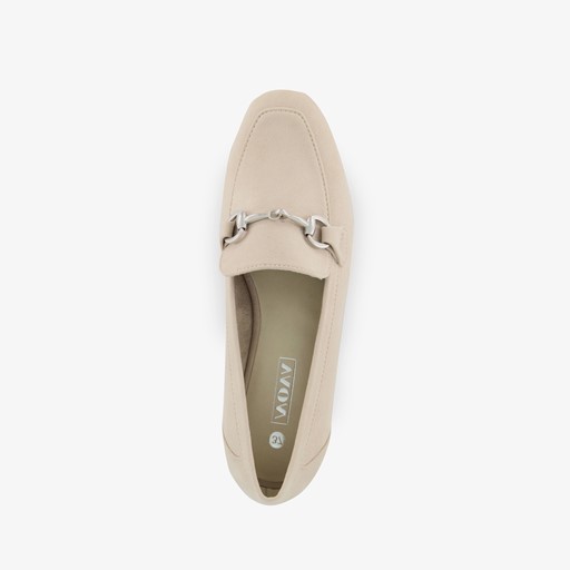 Dames loafers beige