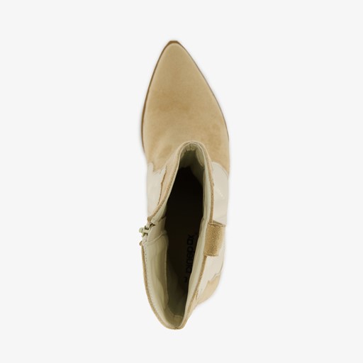 Dames western laarzen beige wit