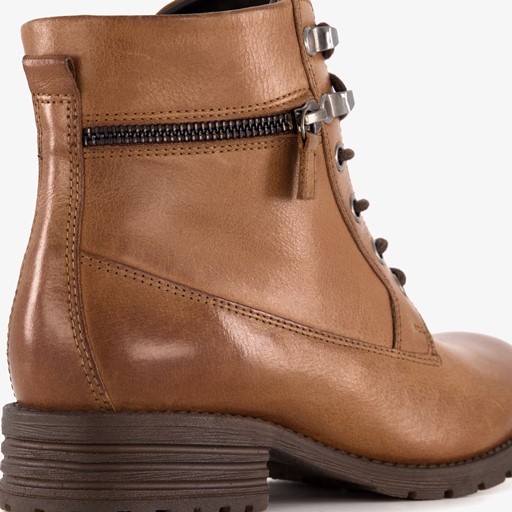 Gevoerde leren dames veterlaarsjes