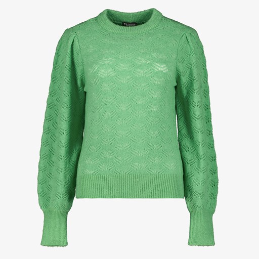 Dames trui gebreid groen