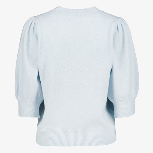 Dames trui met halflange mouwen lichtblauw