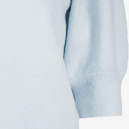 Dames trui met halflange mouwen lichtblauw