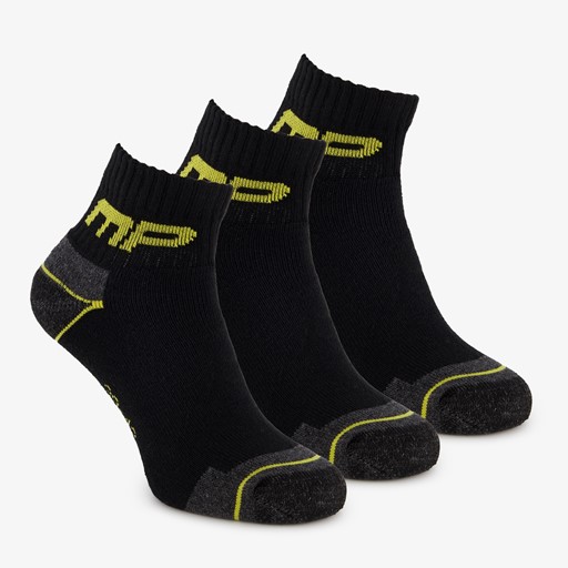 3 paar werksokken zwart