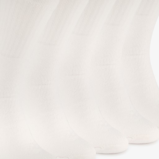 5 paar sportsokken wit