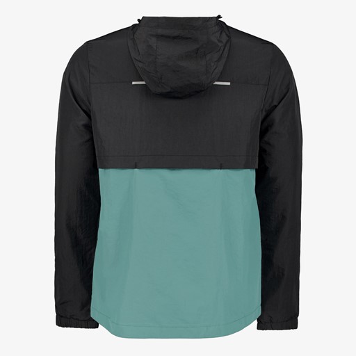 Heren hardloop jas zwart blauw