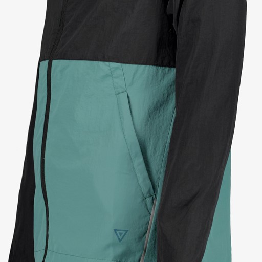 Heren hardloop jas zwart blauw