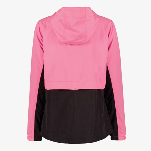 Dames hardloop jas roze zwart