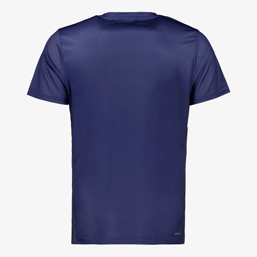 Dry heren voetbal T-shirt blauw met print