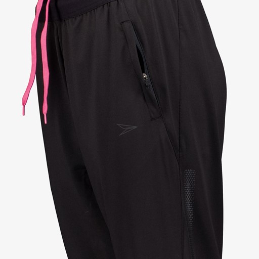 Dames trainingsbroek zwart roze