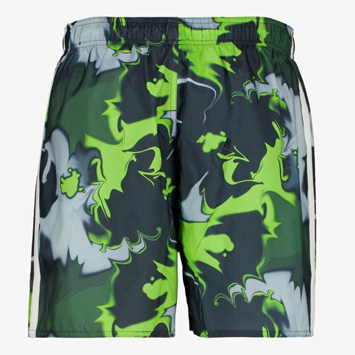 Heren zwemshort groen met print
