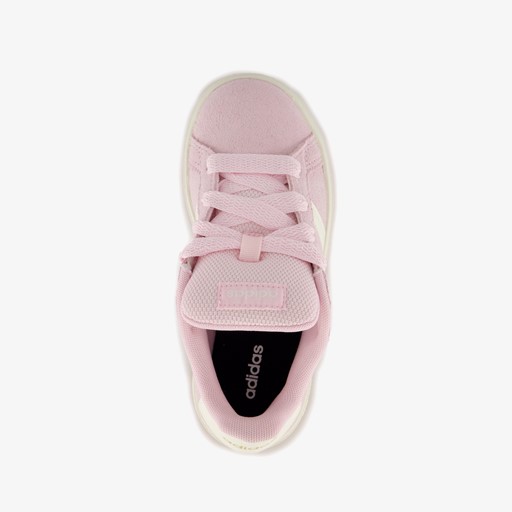 Grand Court 00s suede meisjes sneakers roze