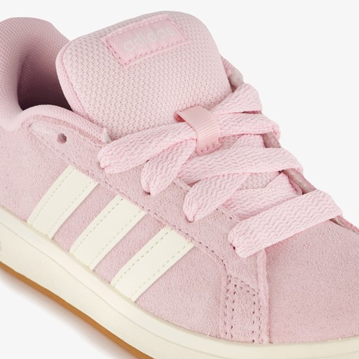 Grand Court 00s suede meisjes sneakers roze