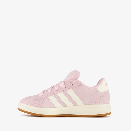 Grand Court 00s suede meisjes sneakers roze