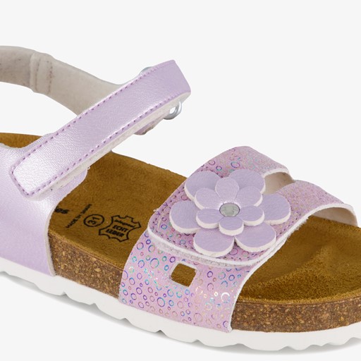 Meisjes bio sandalen lila