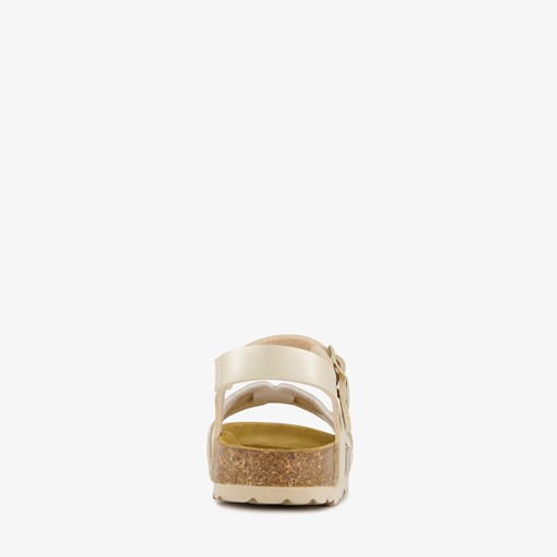 Meisjes bio sandalen goudkleurig