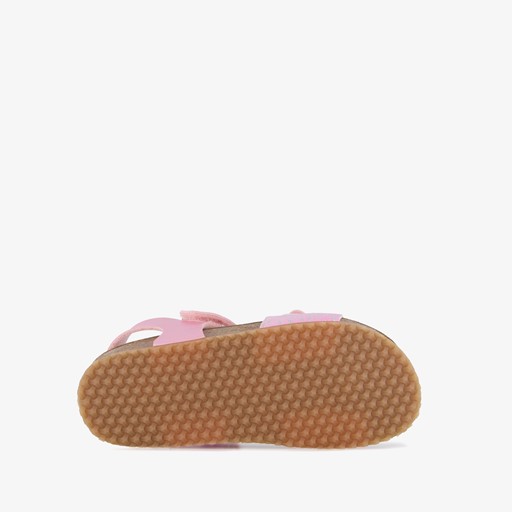 Meisjes bio sandalen met vlinder roze