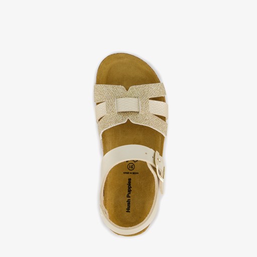 Meisjes bio sandalen goudkleurig