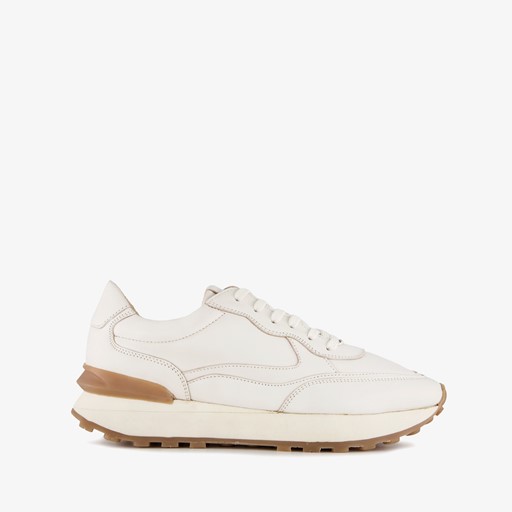 Leren dames sneakers wit
