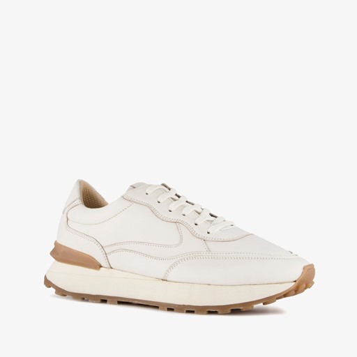 Leren dames sneakers wit