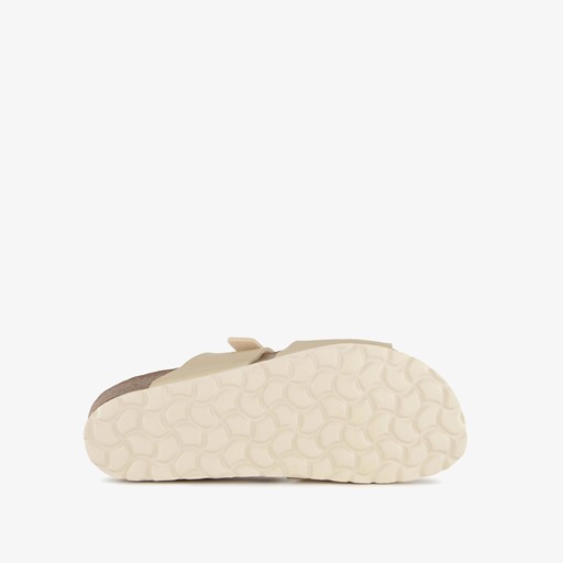Dames sleehak slippers parelmoer
